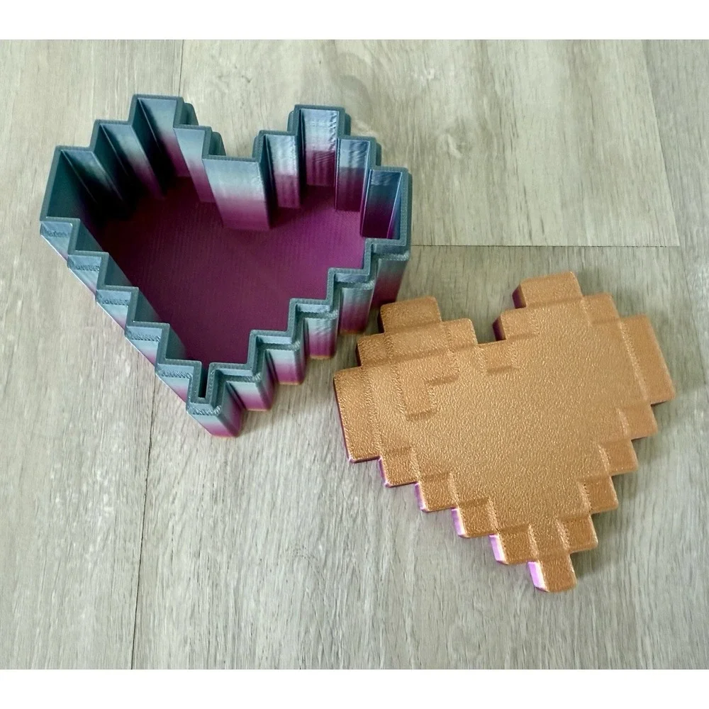 3D Printed‎ Frustration Heart Jewelry Box Valentines Gift